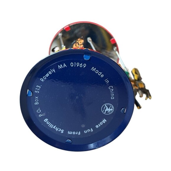 Vintage Schylling Collector Series Horse Carousel Pull & Spin Tin Toy In Box - Picture 6 of 6